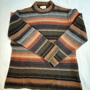 Men's multi-colored Wool, Cashmere and Alpaca sweater -- XL
